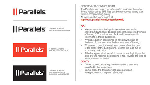 视觉识别系统 - parallels